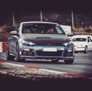 Scirocco girl on Nurburgring
