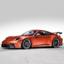 Porsche 911 GT3 RS hot orange on VMPC-303 wheels from Vorsteiner