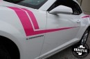 Chevrolet Camaro with Hot Pink stripe package