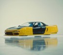 Hovering Acura NSX floating rendering by the_kyza
