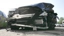 BMW 5 Series crashed at 65 mph against another vehicle traveling at 50 mph
