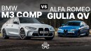 How Does the 2021 BMW M3 Competition Compare to the Alfa Giulia Quadrifoglio