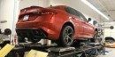 Alfa Romeo Giulia Quadrifoglio gets tested on the dyno