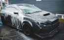 A car being washed
