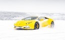 Lamborghini in the snow