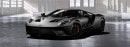 2017 Ford GT with matte black paint