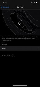 Apple CarPlay settings on iOS 14