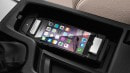 The snap-in phone adapter installed (smartphone cradle) in BMW and MINI cars