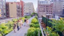 The High Line Runs Down The Hudson River