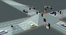 Traffic light controllers determine the number of vehicles on the road