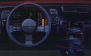The digital interior of the 1984 Camaro Berlinetta