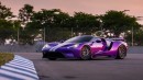 HRE3D+ Titanium Wheels Look Bling-Bling On Purple Ford GT