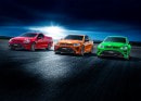 2017 HSV GTSR W1 flanked by GTSR and GTSR Maloo