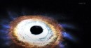 Hubble images point to the existence of a mid-size black hole