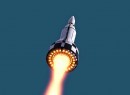 Nexus rocket in flight