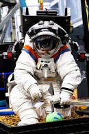 NASA and Axiom Space engineers testing the Axiom Extravehicular Mobility Unit