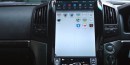 Vertical display in 2008 Land Rover