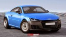 2015 Audi TT with steel wheels and black bumpers