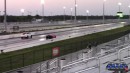 Lambo Huracan vs Tesla Model X Plaid drag races on DRACS