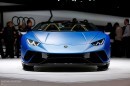 2019 Lamborghini Huracan Performante Spyder live at the 2018 Geneva Motor Show