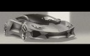 Lamborghini Hybrid Supercar - Rendering