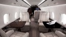Business jet interior