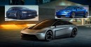 Chrysler Halcyon Concept vs Plaid vs Sapphire