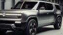 Volkswagen Scout EV SUV rendering by Q Cars