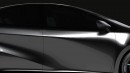 Toyota Corolla EV sedan rendering by Evren Ozgun Spy Sketch