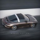 Porsche 911E Targa x Taycan CGI mashup by sugardesign_1