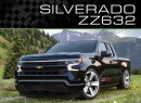2022 Chevy Silverado ZZ632/1000 crate engine swap rendering by jlord8