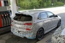 Hyundai i30 N Spied in Detail At Gas Station Next to Other Prototypes