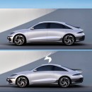 Hyundai Ioniq 6 Coupe and Shooting Brake renderings