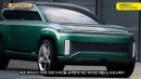 Hyundai Ioniq 9 or 7 rendering by nymammoth