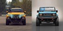 Hyundai Santa Cruz and Ford Bronco 4x4 Overland rendering by moaoun_moaoun
