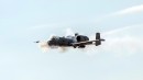 A-10 Thunderbolt ii during strafing run at Hawgsmoke 2022