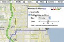 The very first version of Google Maps traffic info