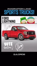 Ford F-150 Lightning vs Chevy Silverado 454 SS rendering by jlord8