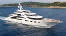 Lurssen delivered Ace in 2012 with a very striking design, it now travels as Eye and a new superstructure