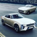 Volvo P1800 Coupe reimagined for Volvo or Polestar rendering by lars_o_saeltzer