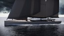 Sail 55 concept is a sail-assisted electric-hybrid superyacht with a gorgeous design and off-grid capabilities