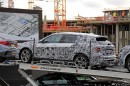 F40 BMW 1 Series Hatchback Spied With Less Camo on a Carrier