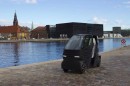 The iEV Z is the world's narrowest electric vehicle, as safe as a car but affordable and sustainable like an e-bike