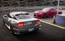 Ford Mustang Azura rendering by dorifuto_visuals