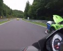 Focus RS Driver Tries to Fix His Car in the Middle of Nurburgring Traffic