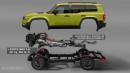 2025 Toyota Land Cruiser TRD Pro rendering by AutoYa