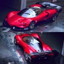 Alfa Romeo P7 supercar & Lancia EV Cyberpunk & Ferrari AI