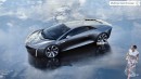 Cadillac IQ Supercar rendering by AscarissDesign