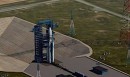 Angara rocket taking off from Vostochny Cosmodrome (animation)