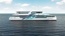 Incat Crowther designs a high-speed electric hybrid ferry for Auckland-based Fullers360